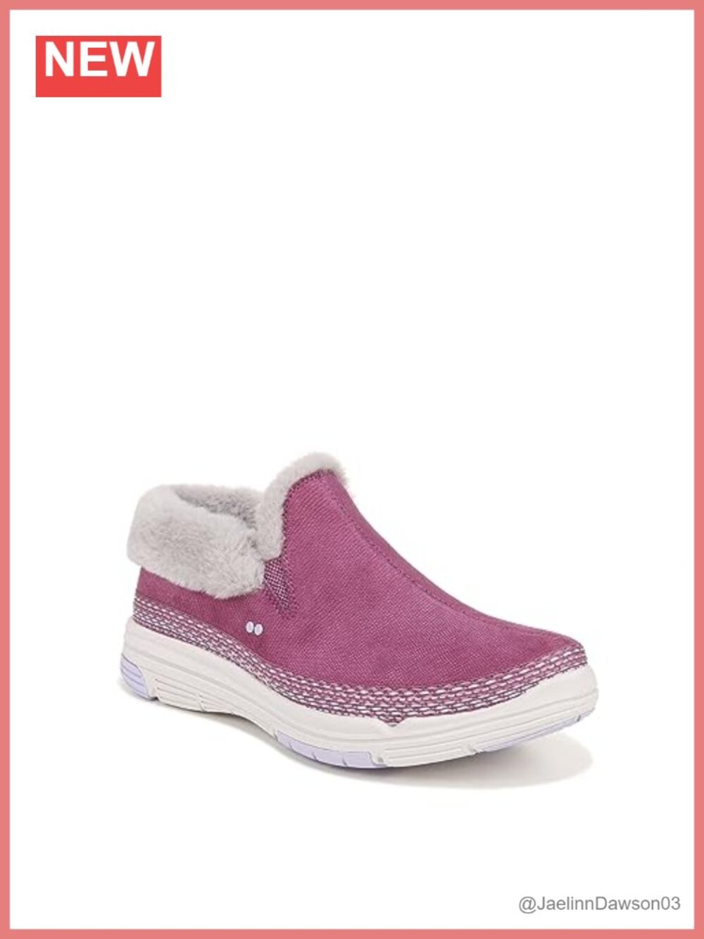 Anchorage Suede Faux Fur Trim Slip On Ankle Booties Casual Walking